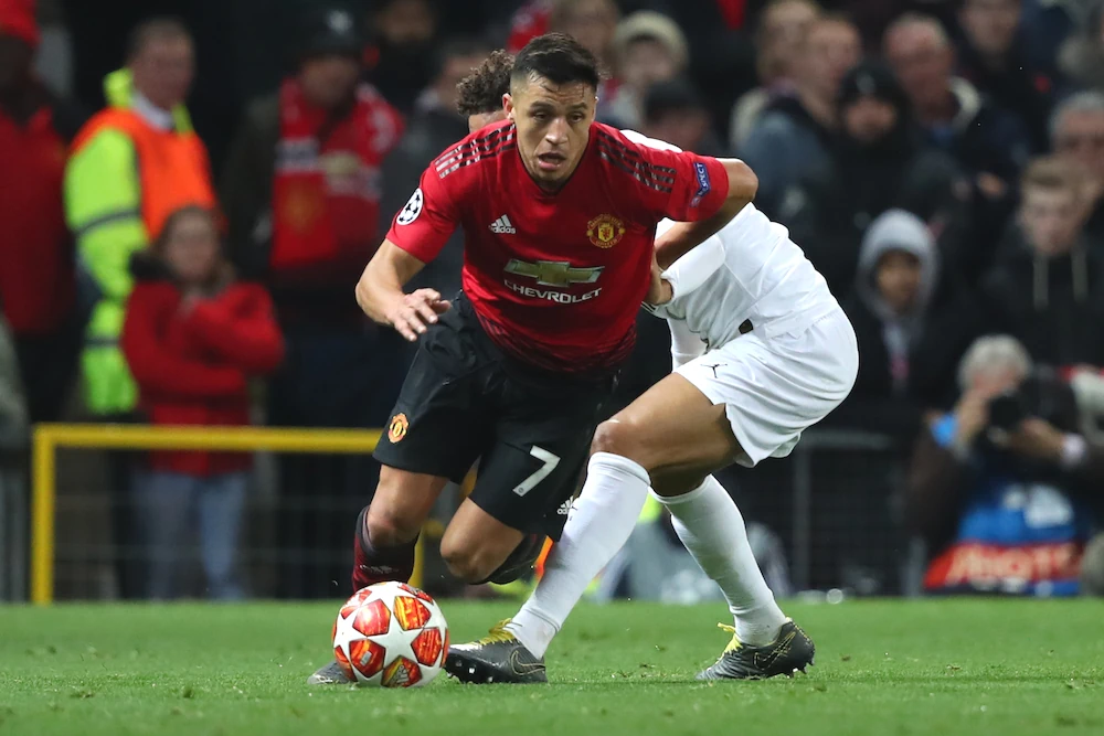 Alexis Sanchez while playing for Manchester United