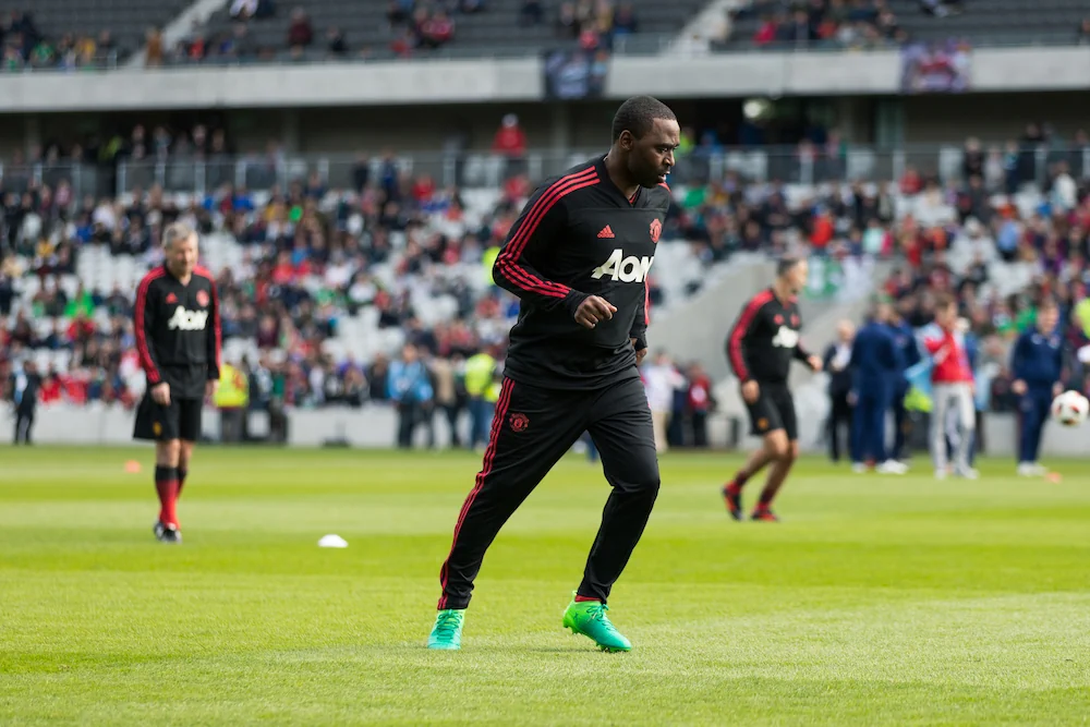 Andy Cole at a tribute match in 2018