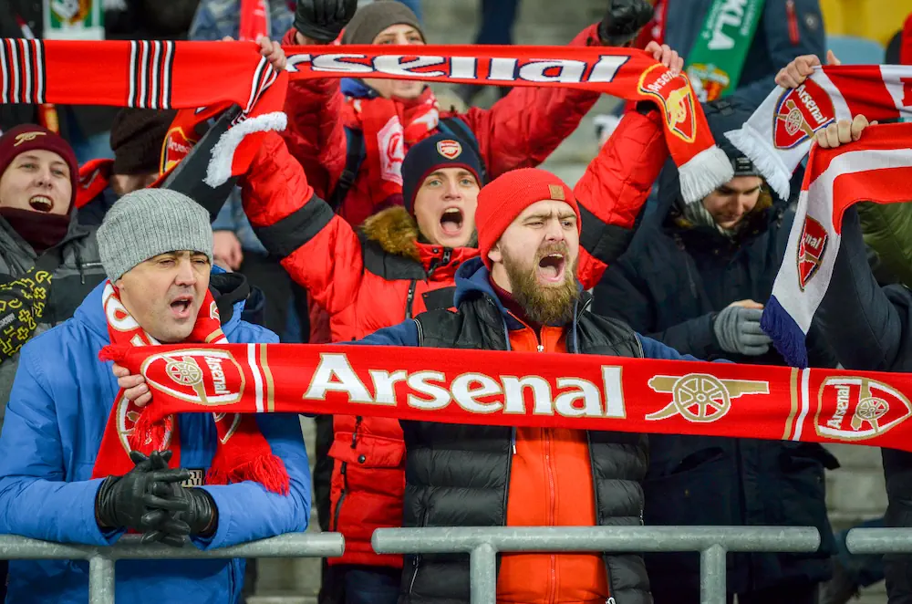 Arsenal fans during a match