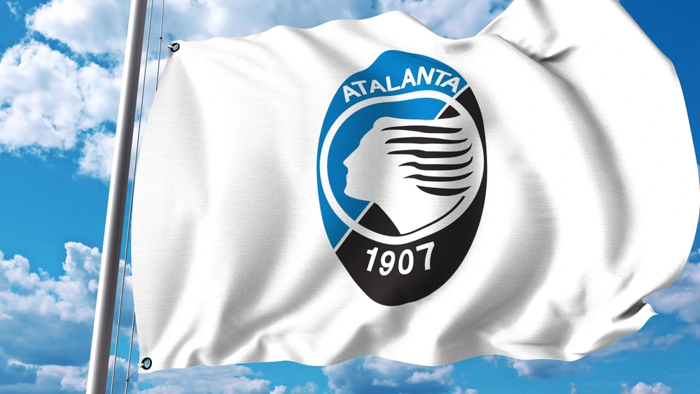 Atalanta - flag with club logo