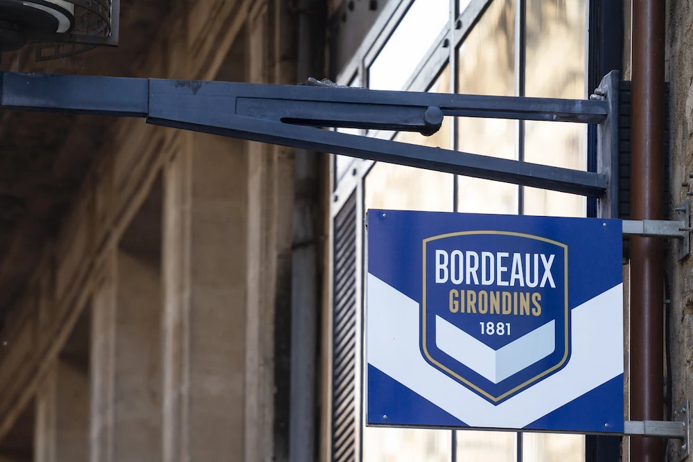 Girondins de Bordeaux logo on sign
