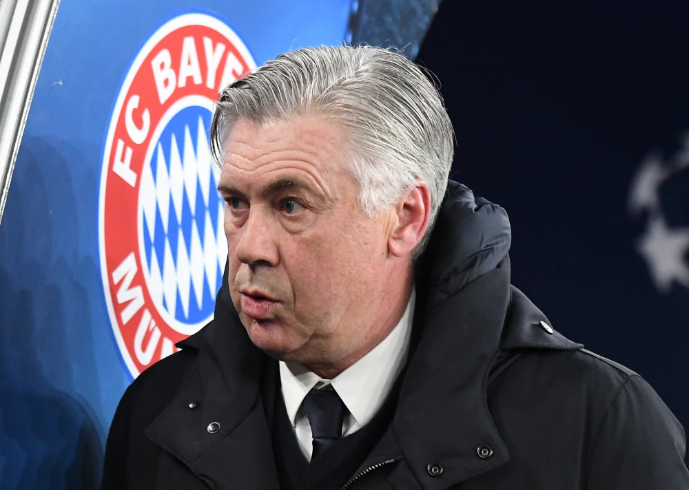 Carlo Ancelotti during hist time in Bayern Munich