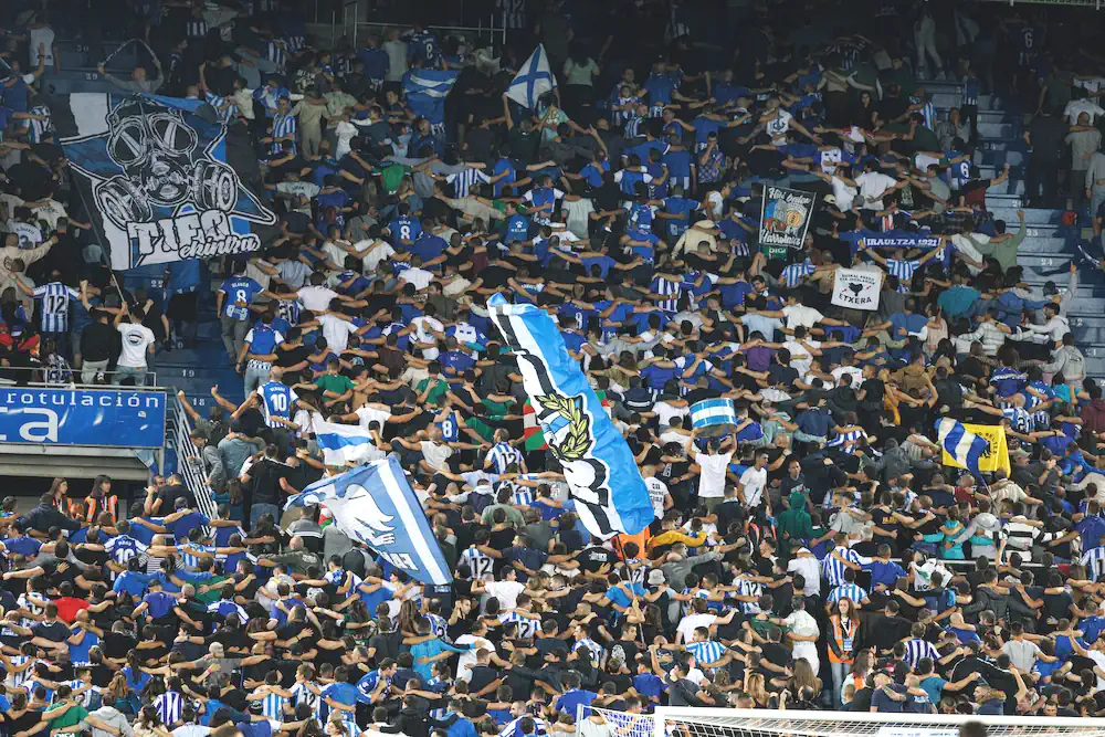 Deportivo Alavés fans during a match