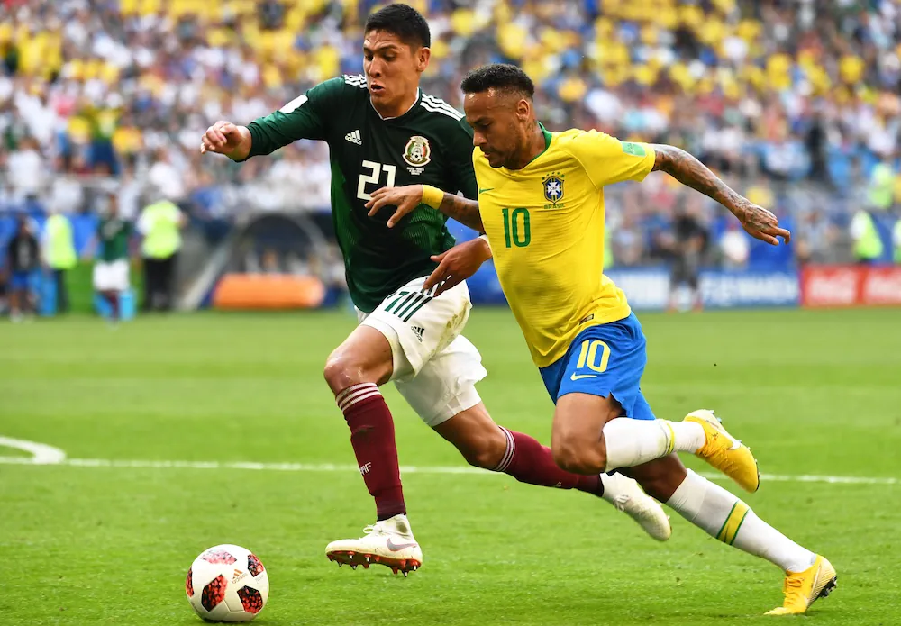 Edson Álvarez and Neymar