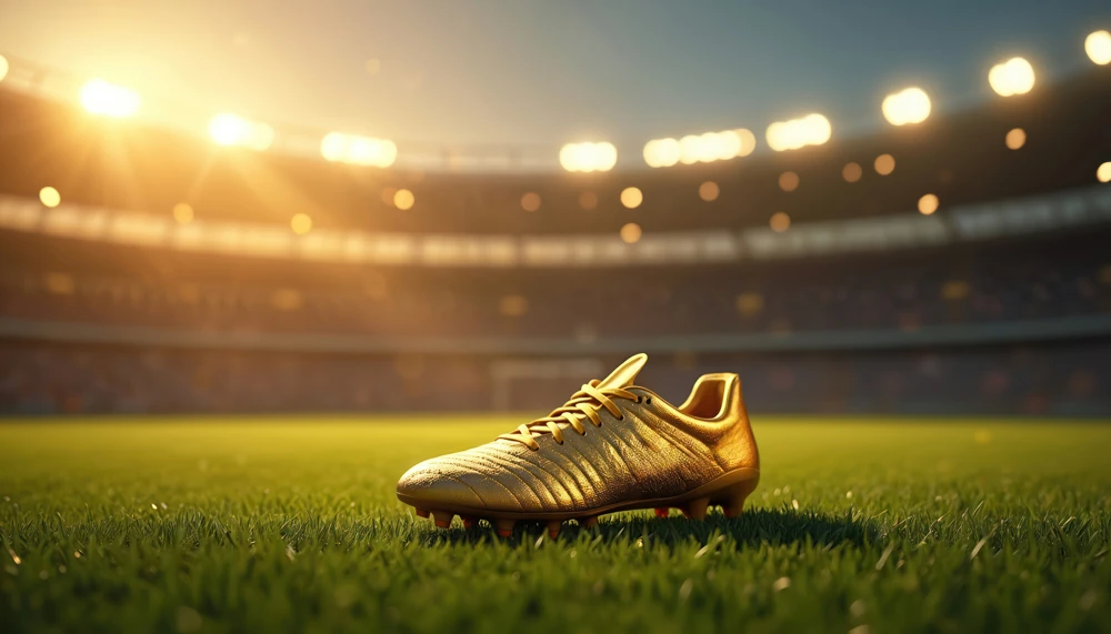 Golden boot football field