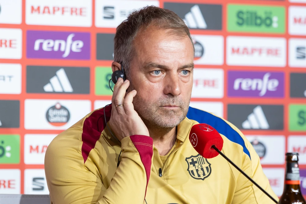 Barcelona's manager Hansi Flick