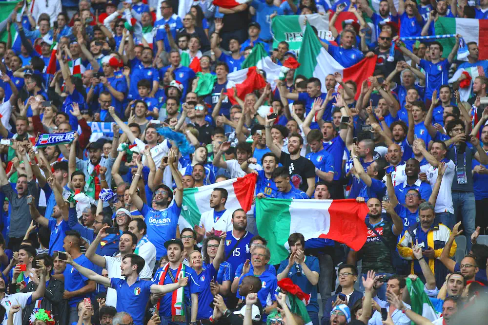 Italian fans at a match