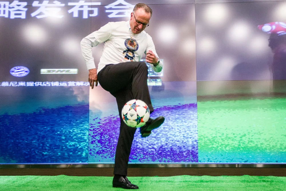 Karl-Heinz Rummenigge in action