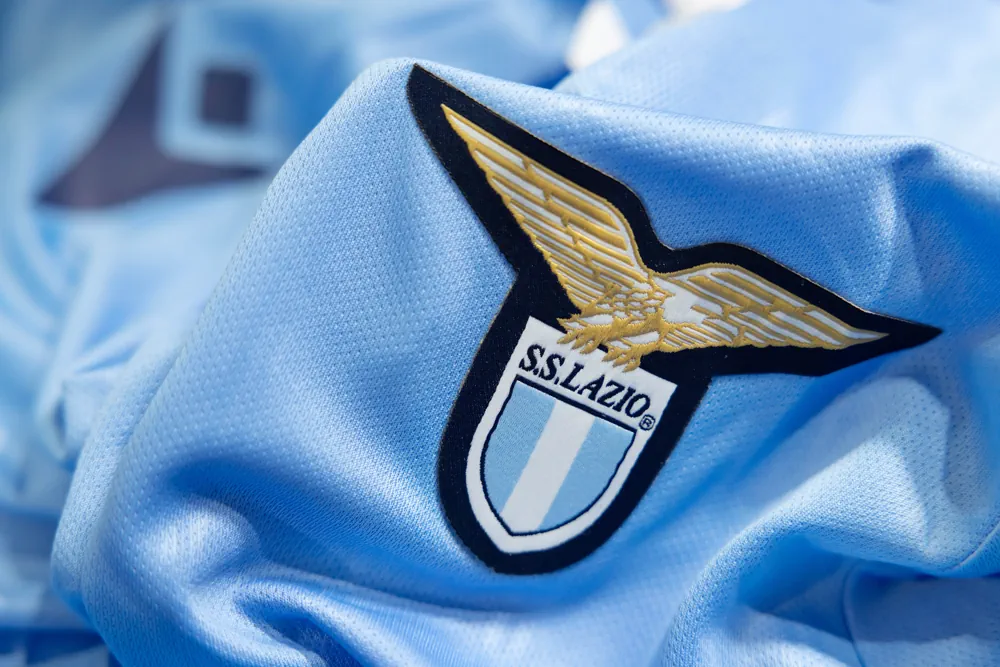 SS Lazio logo on a shirt