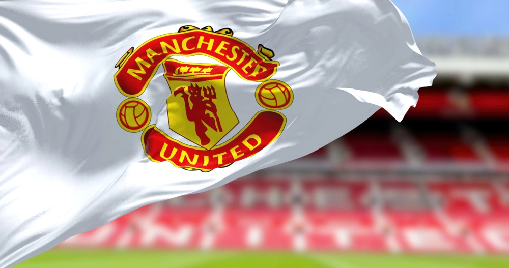 Manchester United flag (white)