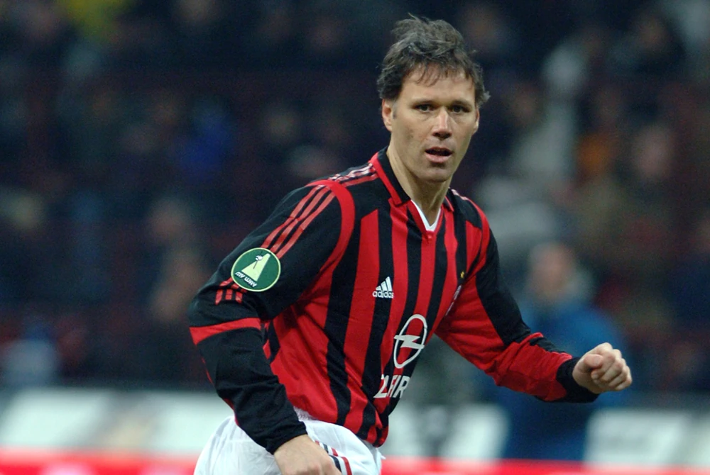 Marco van Basten when he played for AC Milan