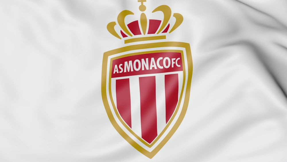 AS Monaco logo on flag