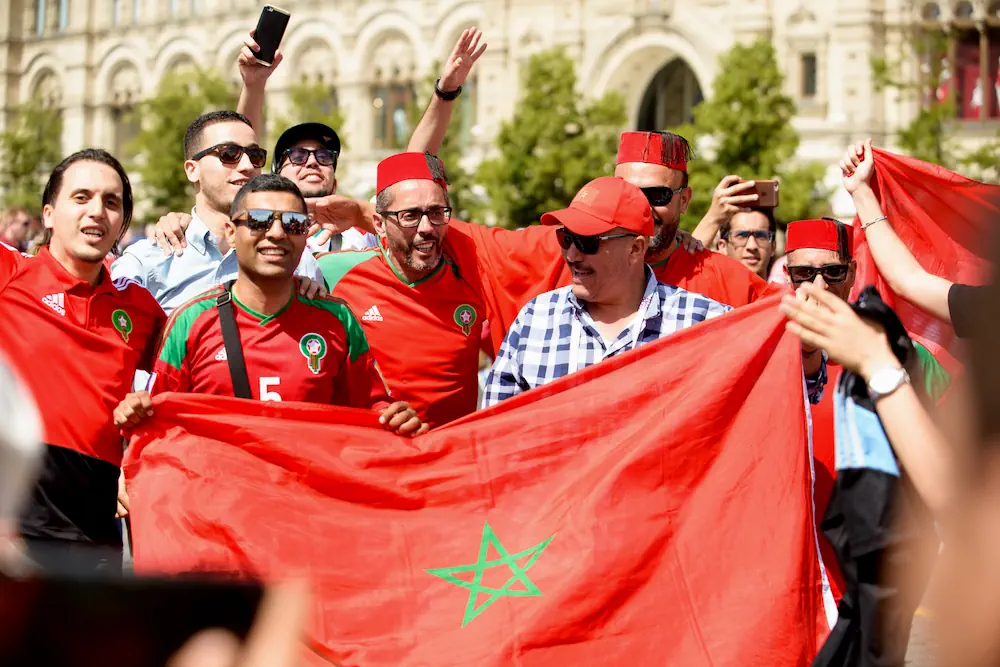 Moroccan football fans