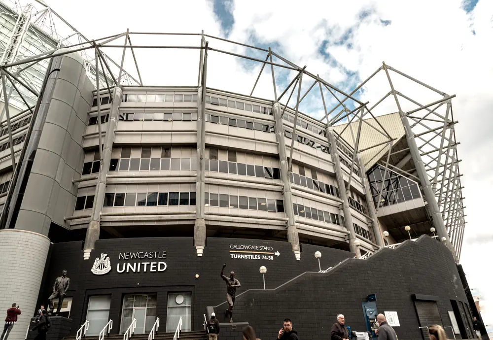 Newcastle's home stadium St James Park