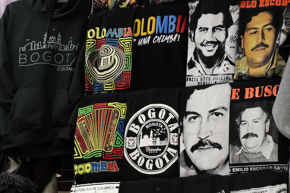 Pablo Escobar t-shirts for sale in Bogota