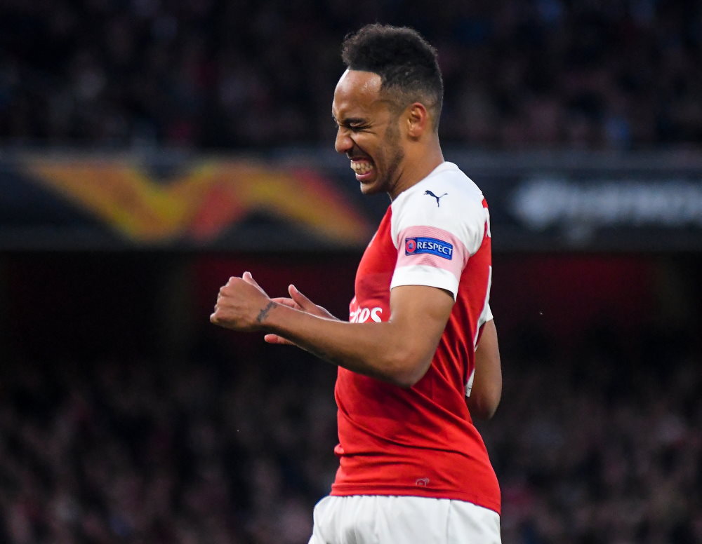 Pierre-Emerick Aubameyang - here in Arsenal