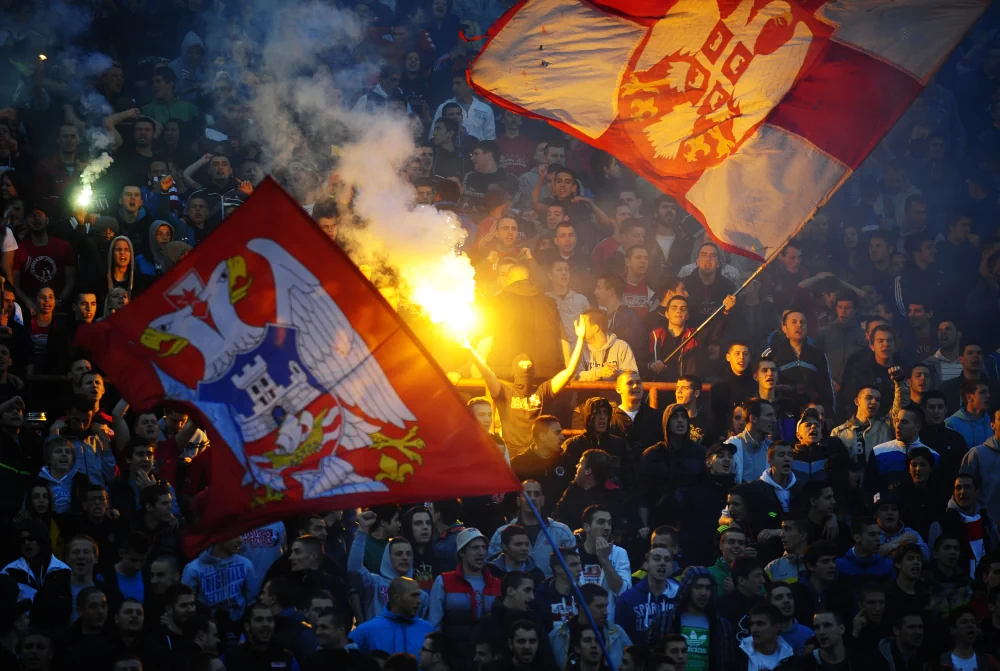 Red Star Belgrade supporters