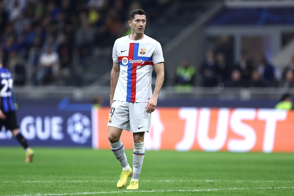 Robert Lewandowski - here in Barcelona