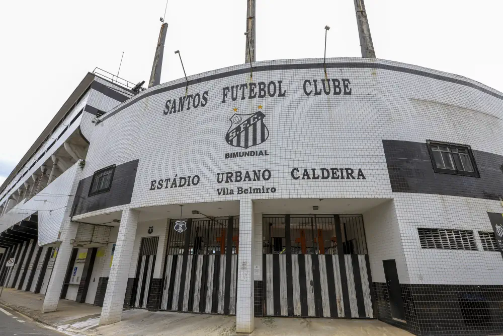 Front of the arena Santos FC (Santos Futebol Clube)