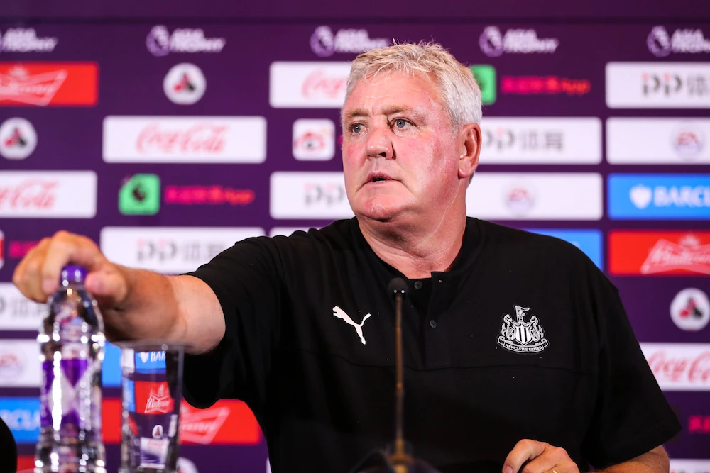 Steve Bruce while managing Newcastle
