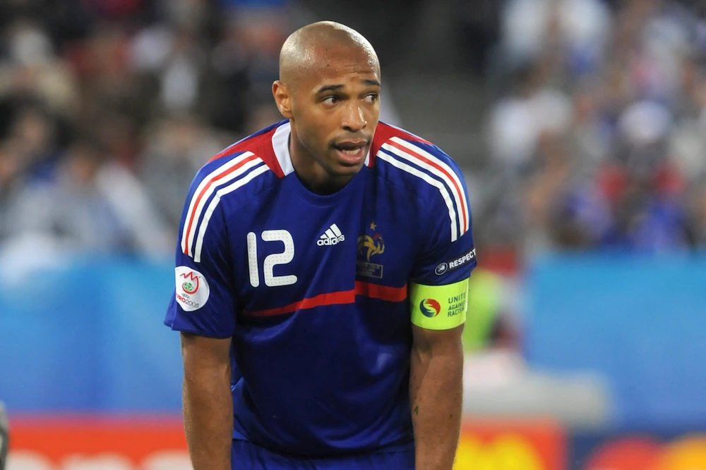 Thierry Henry - here playing for the French National Team