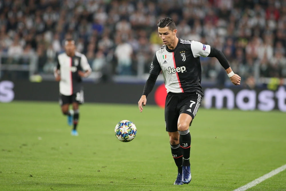 Cristiano Ronaldo here playing for Juventus