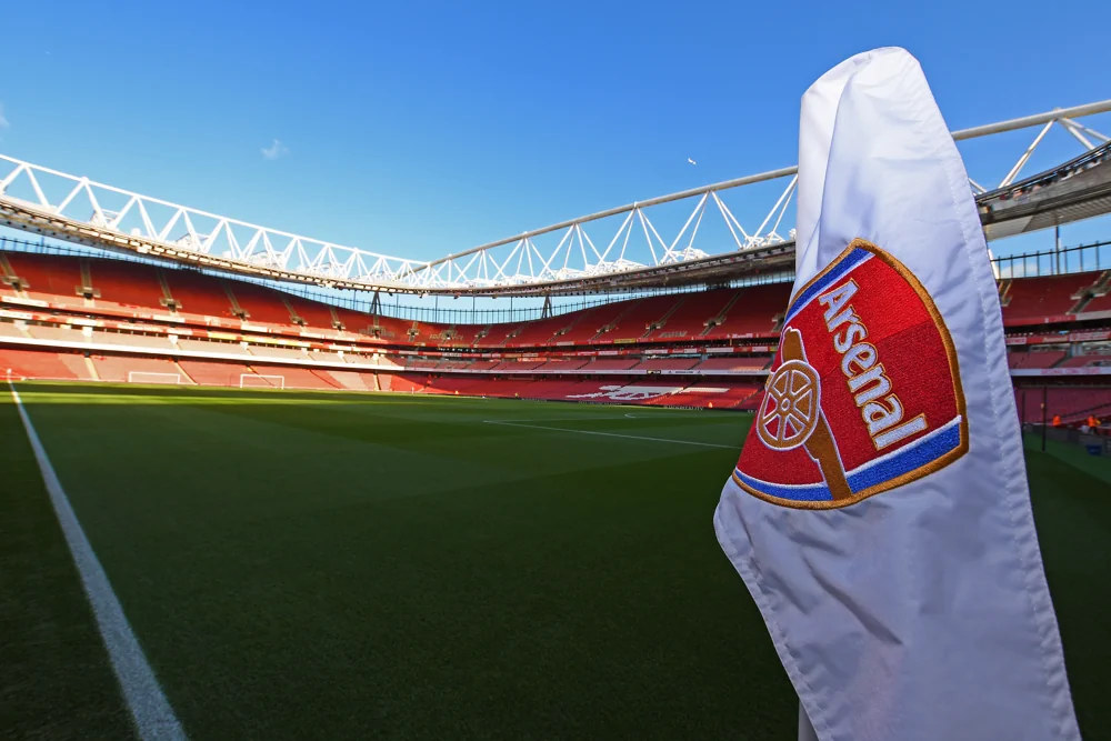 Corner flag at Arsenal's Emirates Stadium