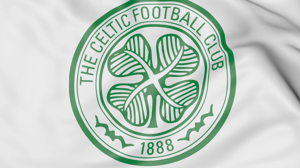 Celtic logo on flag
