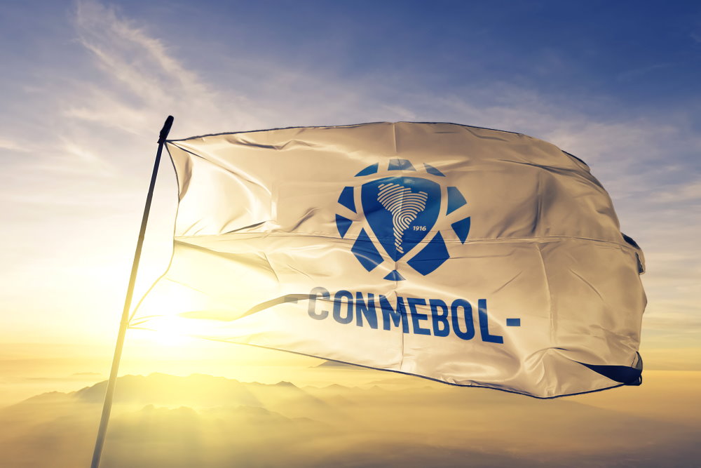 CONMEBOL - on a flag