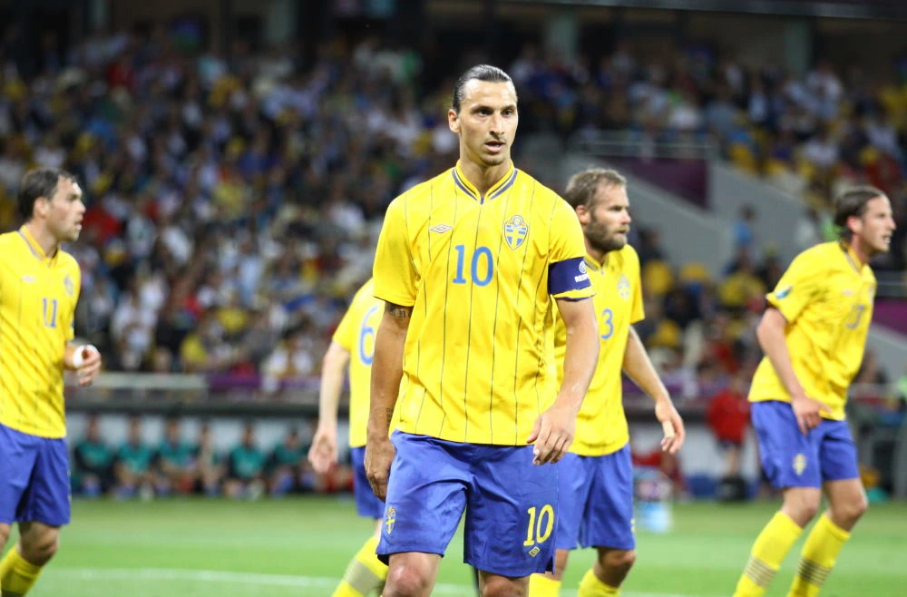 Zlatan Ibrahimovic - here playing for Sweden